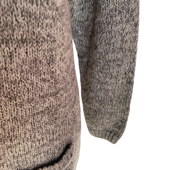 Portraits Northern Isles Ramie Cotton Blend Gray Cardigan Sweater MED Minimalist - Picture 4 of 10